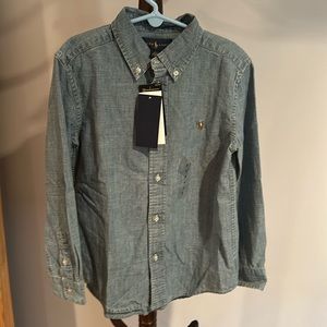 Ralph Lauren Chambray Dress Shirt NWT